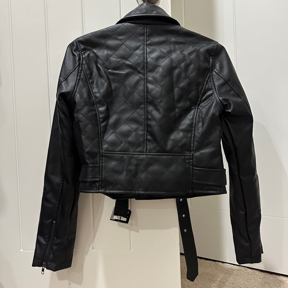 Black Biker Jacket - Picture 3 of 5